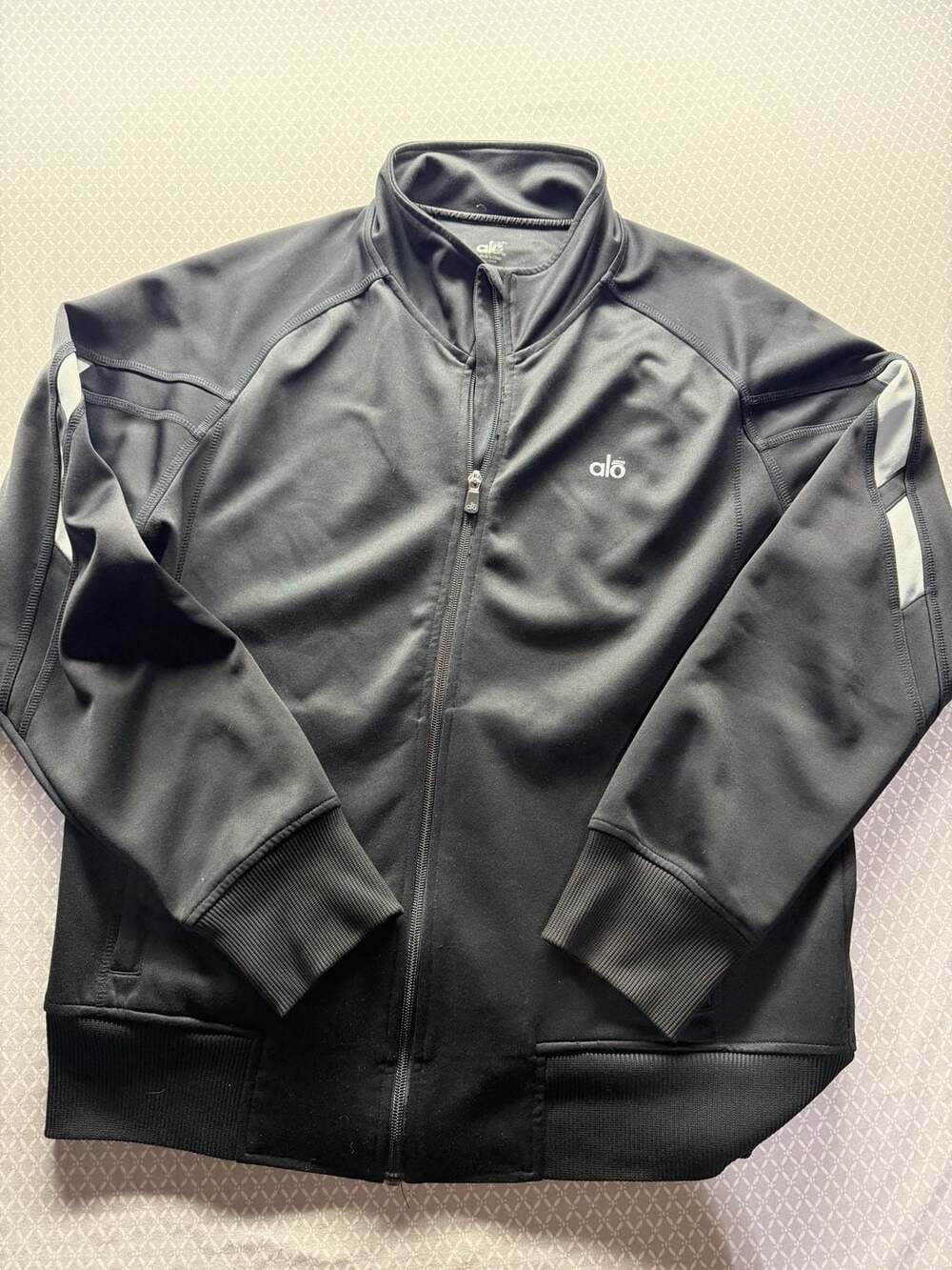 Alo Yoga Air Land Ocean Track Jacket Black Size L